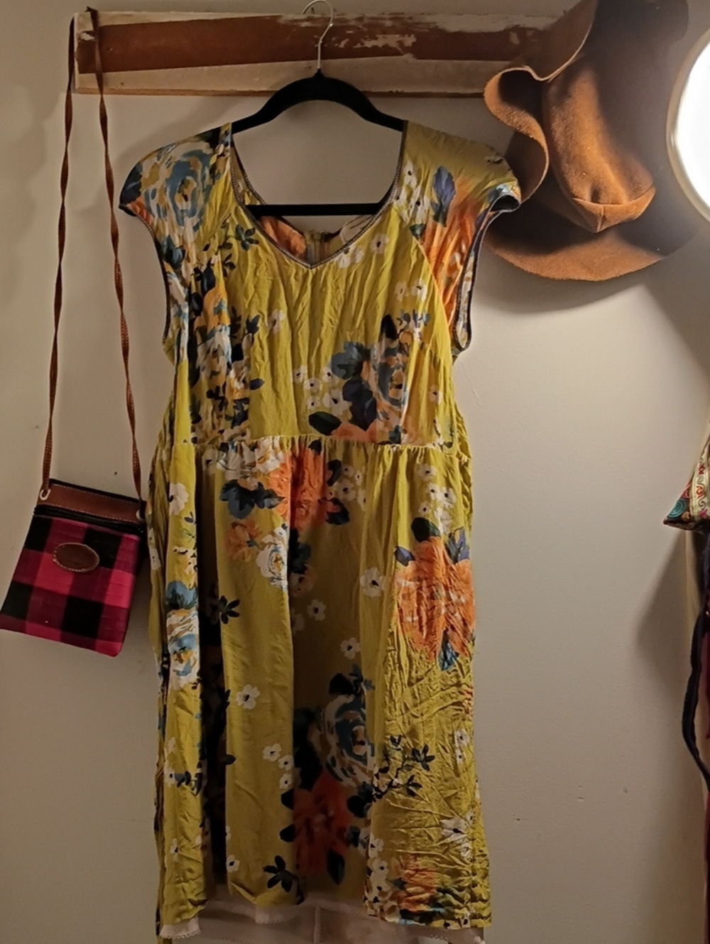 Moulinette Soeurs Yellow Floral V-Neck Maxi Dress